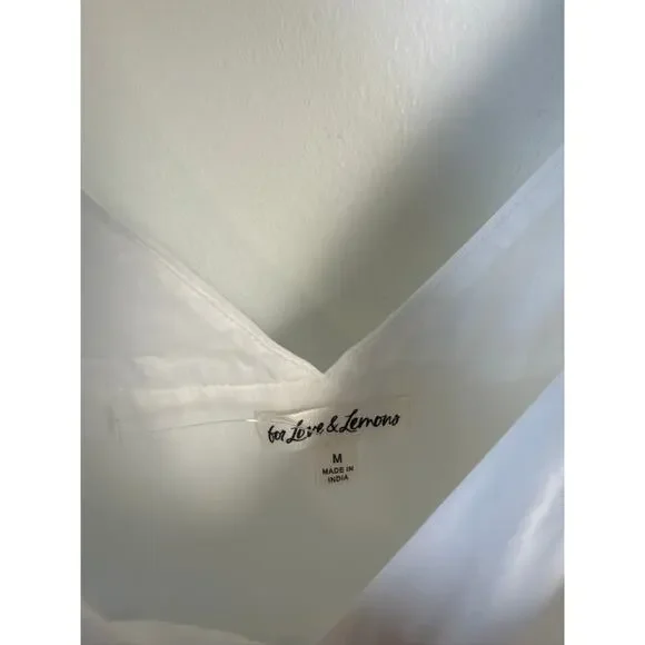 For Love & Lemons Jocelyn Midi Organic Cotton Midi Dress in White, Medium - Picture 5 of 8